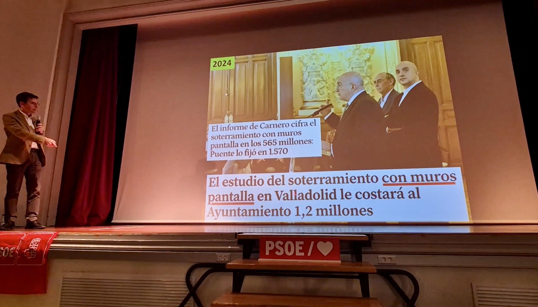 Acto del PSOE sobre la integración ferroviaria en Las Delicias
